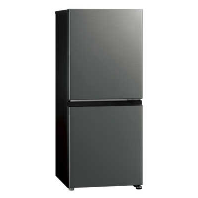 アクア AQUA 冷蔵庫 2ドア 139L 右開き 幅50cm ダークグレーシルバー