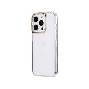 MSソリューションズ iPhone15 Pro 6.1インチ スタンド搭載ハイブリッドケース ｢UTILO Cam Stand｣ ゴールド LN-IP23CSDGD