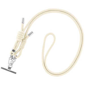MSソリューションズ スマートフォン(汎用) ショルダーストラップ「SHOULTY MULTI STRAP」Wフックベーシックタイプ ミルクホワイト LN-SS18WH MSソリューションズ スマートフォン(汎用) ショルダーストラップ「SHOULTY MULTI STRAP」Wフックベーシックタイプ ミルクホワイト LN-SS18WH