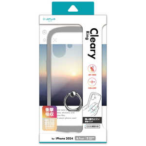 MSソリューションズ iPhone 16(6.1インチ)リング付き耐衝撃ハイブリッドケース 「Cleary Ring」 ライトグレー LN-IM24PLCRLGY MSソリューションズ iPhone 16(6.1インチ)リング付き耐衝撃ハイブリッドケース 「Cleary Ring」 ライトグレー LN-IM24PLCRLGY