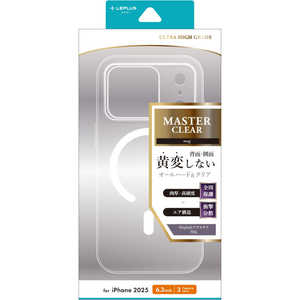 MSソリューションズ iPhone 17 Proケース 超透明ハードケース 「MASTER CLEAR mag」 クリア/ホワイト LN-IP25MCMWH MSソリューションズ iPhone 17 Proケース 超透明ハードケース 「MASTER CLEAR mag」 クリア/ホワイト LN-IP25MCMWH