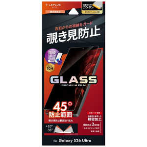 MS�\�����[�V�����Y Galaxy S26 Ultra �K���X�t�B���� �uGLASS PREMIUM FILM�v�X�^���_�[�h�T�C�Y �`�����h�~180° �N���A LN-26SG2FGN
