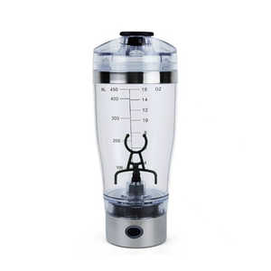 COBALTWAVE 電動プロテインシェイカー 450ml 乾電池式 ステンレスタイプ シルバー DPB20088R