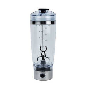 COBALTWAVE 電動プロテインシェイカー 550ml 乾電池式 ステンレスタイプ シルバー DPB22098R