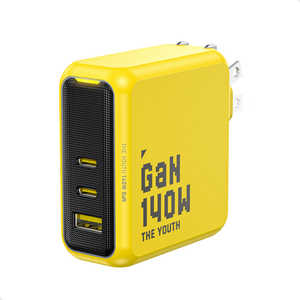 AOHI PD-USB�[�d�� YOUTH PRO 140W USB A×1�|�[�g USB C×2�|�[�g PC/�^�u���b�g/�g�ѓd�b 140W�}���[�d RE-JEYTP140YL1