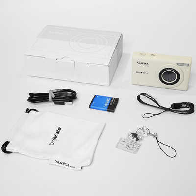 YASHICA YAS-DGM100-OW コンパクトデジタルカメラ YASHICA コンパクトデジタルカメラ DigiMate オフホワイト YAS