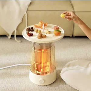 SOTHING KOMONOテーブルヒーター-Circle Warm ストーブ 電気ストーブ 省エネ 5秒速暖 360° 電気ヒーター 小型 転倒オフ 安全 セラミックファンヒーター ファン