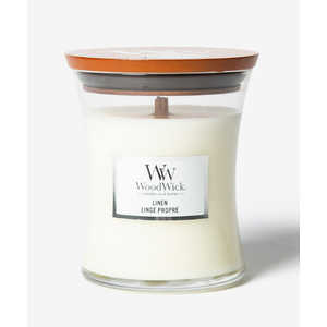 WOODWICK アロマキャンドル ジャーキャンドルM リネン Jar Candle M