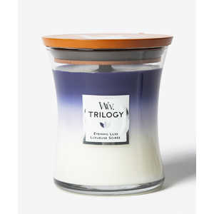 WOODWICK アロマキャンドル トリロジージャーM イブニングリュクス Trilogy Jar M