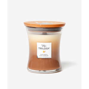 WOODWICK アロマキャンドル トリロジージャーM カフェスイーツ Trilogy Jar M