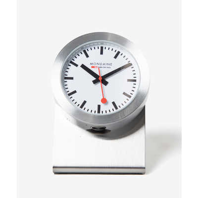 モンディーン(MONDAINE Swiss Made) ステンレス置時計 MONDAINE モンディーン 置き時計 マグネット クロック 5cm