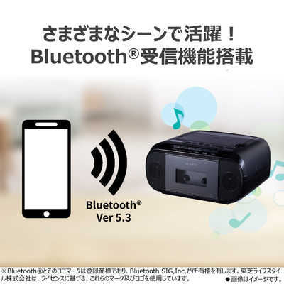 CDL-5s CD取り込み機 Bluetooth対応 東芝 TOSHIBA CDラジカセ AUREX ［ワイドFM対応 / Bluetooth対応 / CD