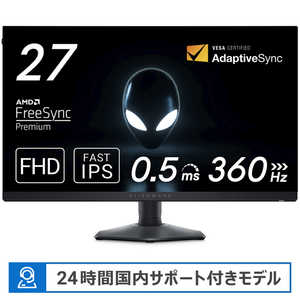 DELL ǥ ߥ󥰥˥ Alienware ߥ󥰥˥ 27 27 /եHD(19201080) /磻ɡ ɥ֥ࡼ AW2724HF-R