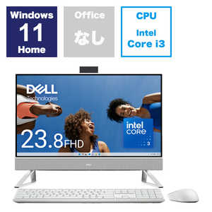 DELL　デル デスクトップパソコン ［23.8型 /intel Core i3 /メモリ：8GB /SSD：512GB /2024春モデル］ パールホワイト AI537-EHLWC