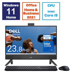 DELL　デル デスクトップパソコン ［23.8型 /intel Core i5 /メモリ：8GB /SSD：512GB /2024春モデル］ ダークシャドウグレー AI557-EHHBBC