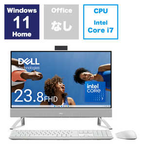 DELL デル デスクトップパソコン ［23.8型 /intel Core i7 /メモリ：16GB /SSD：1TB /2024春モデル］ パールホワイト AI577T-EHLWC