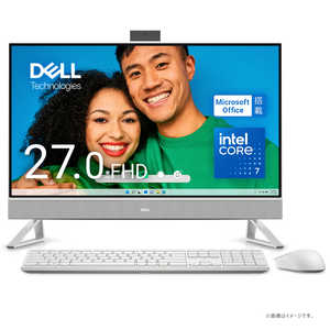 DELL　デル デスクトップパソコン ［27型 /intel Core i7 /メモリ：16GB /SSD：1TB /2024春モデル］ パールホワイト AI779T-EHHBWC