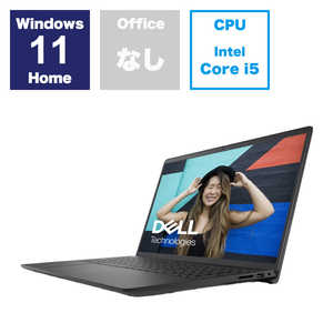 DELL　デル ノートパソコン ［15.6型 /Windows11 Home /intel Core i5 /メモリ：8GB /SSD：512GB］ カーボンブラック NI345-EHLBC