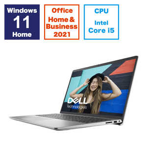 DELL　デル ノートパソコン ［15.6型 /Windows11 Home /intel Core i5 /メモリ：8GB /SSD：512GB］ プラチナシルバー NI345-EHHBSC