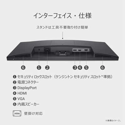 DELL デル Eシリーズモニター/VA/75/5ms ［21.4型 /フルHD(1920×1080