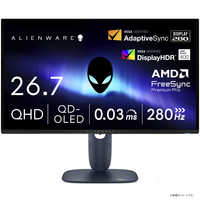 DELL デル Alienware/QD-OLED/2560x1440/280/0.03ms/P対 ［26.7型