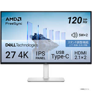 DELL ǥ վǥץ쥤 S꡼/27/IPS/3840x2160/120/4ms/P  27 / 4K(38402160) / 磻  С S2725QC-R