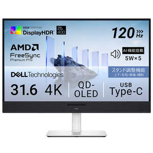 DELL ǥ S꡼/31.6/QD-OLED/38402160/120/0.03ms 31.6/4K(38402160)/磻ɡ S3225QC-R