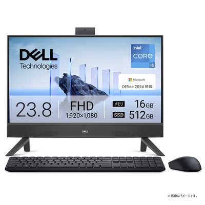 DELL デル デスクトップパソコン [ 23.8型 / Win11 Home / Core i5 