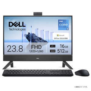 DELL デル デスクトップパソコン [ 23.8型 / Win11 Home / Core i5 / メモリ16GB / SSD512GB / Office ] ダークシャドウグレー AD47-FNBHBC