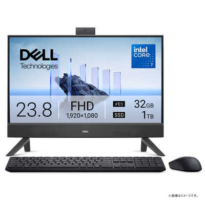 DELL デル デスクトップパソコン [ 23.8型 / Win11 Home / Core 7 