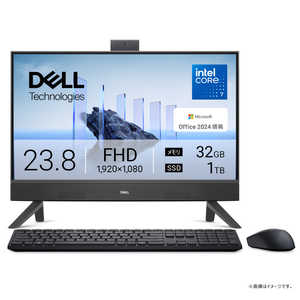 DELL デル デスクトップパソコン [ 23.8型 / Win11 Home / Core 7 / メモリ32GB / SSD1TB / Office ] ダークシャドウグレー AD77-FNBHBC