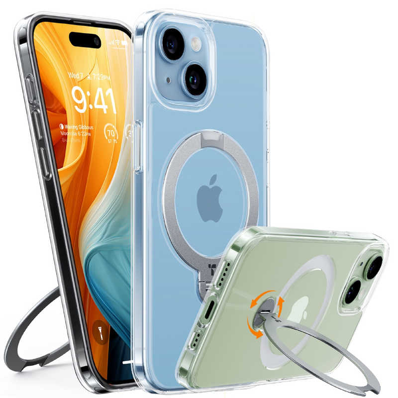 TORRASトラス TORRASトラス UPRO Ostand Spin for iPhone 15 ［ Clear ］ X00FX1326 X00FX1326