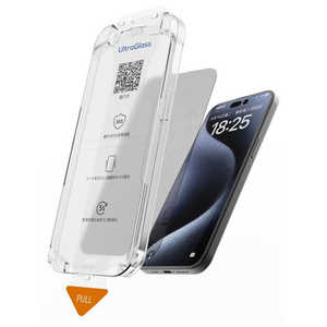 TORRAS�g���X UltraGlass Privacy Screen Protector for iPhone 15/16(6.1�C���`)�ی�t�B���� �u���b�N X00FX2039