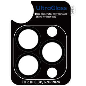 TORRAS�g���X Torras - UltraGlass Camera Lens Protection for iPhone 16 Pro(6.3�C���`)/ Max(6.9�C���`) (3��p �����Y�t�B����) �u���b�N X00FX2044