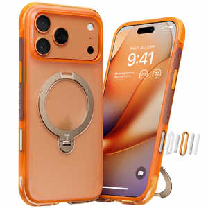 TORRAS�g���X Torras - Ostand Q3 Air Series �A�J�c�L Case for iPhone 17 Pro Max �m Orange �n X00RP102R010