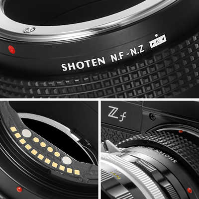 SHOTEN マウントアダプター NF-NZ E (ニコンFマウントレンズ → ニコン