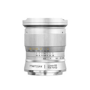 �������w TTArtisan 11mm f/2.8 Fisheye �j�R��Z�}�E���g �V���o�[ TT-11F28-Z-S