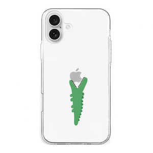 ROA iPhone 16 Plus(6.7インチ) ソフトクリアケース AKAN モグモグ ワニ モグモグ ワニ AK27008i16PL ROA iPhone 16 Plus(6.7インチ) ソフトクリアケース AKAN モグモグ ワニ モグモグ ワニ AK27008i16PL