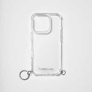 ROA iPhone 16 Pro(6.3インチ) ストラップ用リング付キクリアケース PHONECKLACE シルバーチャーム PN27173i16PR ROA iPhone 16 Pro(6.3インチ) ストラップ用リング付キクリアケース PHONECKLACE シルバーチャーム PN27173i16PR
