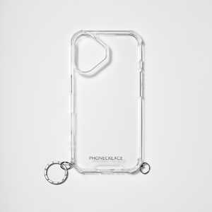 ROA iPhone 16(6.1インチ) チェーンショルダーストラップ付キクリアケース PHONECKLACE シルバー PN27186i16 ROA iPhone 16(6.1インチ) チェーンショルダーストラップ付キクリアケース PHONECKLACE シルバー PN27186i16