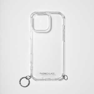 ROA iPhone 16 Pro Max (6.9インチ) チェーンショルダーストラップ付キクリアケース PHONECKLACE シルバー PN27188i16PM ROA iPhone 16 Pro Max (6.9インチ) チェーンショルダーストラップ付キクリアケース PHONECKLACE シルバー PN27188i16PM