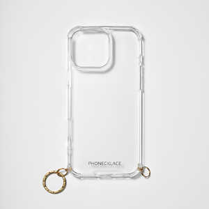 ROA iPhone 16 Pro Max (6.9インチ) チェーンショルダーストラップ付キクリアケース PHONECKLACE ゴールド PN27191i16PM ROA iPhone 16 Pro Max (6.9インチ) チェーンショルダーストラップ付キクリアケース PHONECKLACE ゴールド PN27191i16PM