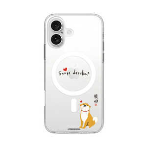 ROA iPhone 16(6.1インチ) クリアケース MagSafe しばたさん abbi FRIENDS 散歩の気配 ABF27218i16 ROA iPhone 16(6.1インチ) クリアケース MagSafe しばたさん abbi FRIENDS 散歩の気配 ABF27218i16