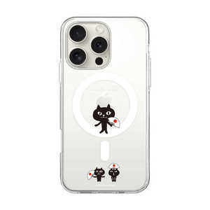 ROA iPhone 16 Pro(6.3インチ) クリアケース MagSafe ネコマンジュウ abbi FRIENDS 渡り ABF27249i16PR ROA iPhone 16 Pro(6.3インチ) クリアケース MagSafe ネコマンジュウ abbi FRIENDS 渡り ABF27249i16PR