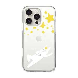 ROA iPhone 16 Pro(6.3インチ) ソフトクリアケース MagSafe なにもしないうさぎ abbi FRIENDS 星降る空ですがなにもしません ABF27287i16PR