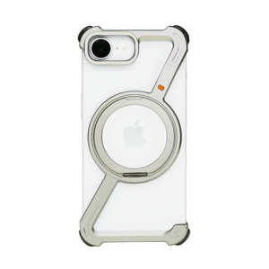 ROA iPhone 16e 360 RingStandバンパー Hacray アルミ・シルバー HR27578I16E ROA iPhone 16e 360 RingStandバンパー Hacray アルミ・シルバー HR27578I16E
