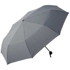 KIZAWA たたみやすい！超軽量カーボン形状安定雨傘 親骨65cm wisp＋ ［雨傘 / 65cm］ グレー FU020-MEX65I-grey