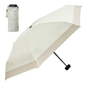 KIZAWA 5段式超コンパクト日傘 バイカラー pico bicolor ［晴雨兼用傘 / 47cm］ オフ×グレージュ 54703-020-OF