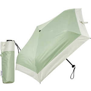 KIZAWA 超軽量カーボン日傘 5本骨 バイカラー ［晴雨兼用傘 /50cm］ モス×オフ MEX50DP-053PI-moss-off