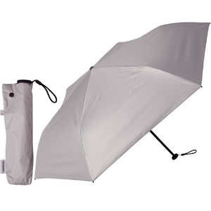 KIZAWA 超軽量カーボン日傘 6本骨 クラシック ［晴雨兼用傘 /55cm］ グレー MEX50BC-063PI-grey